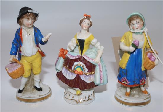 3 late 19th century ceramic figures